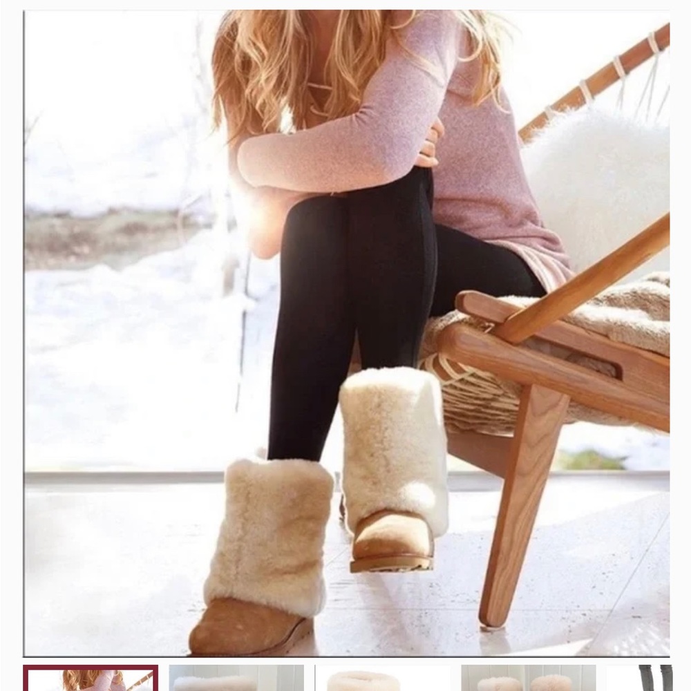 Limited Edition Uggs- Tan color - worn once with socks